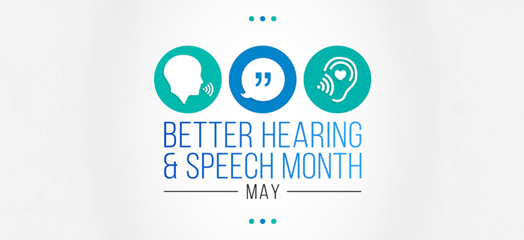 National Speech Language Hearing Month Banner